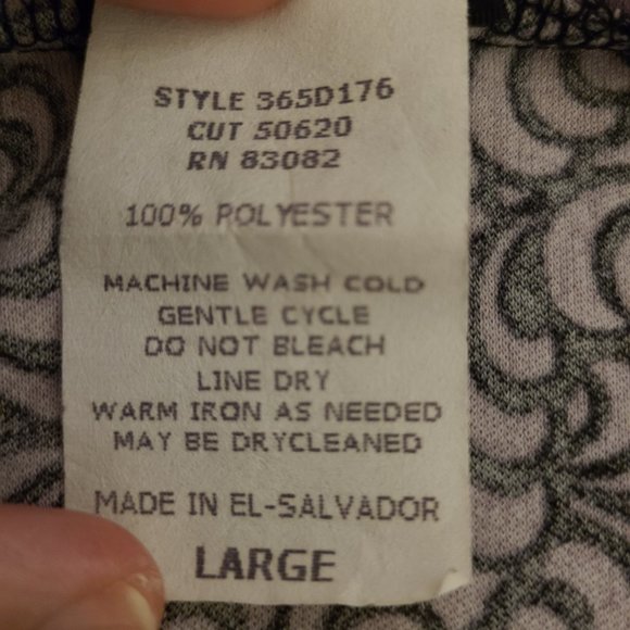 FIRST OPTION BLACK & PURPLE PRINT SKIRT - Picture 5 of 5